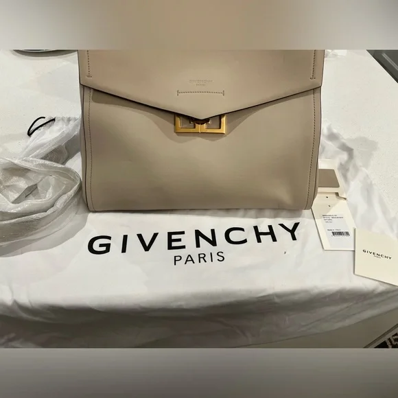 Givenchy | Bags | Givenchy Mystic Gray Leather Medium Shoulder Bag 